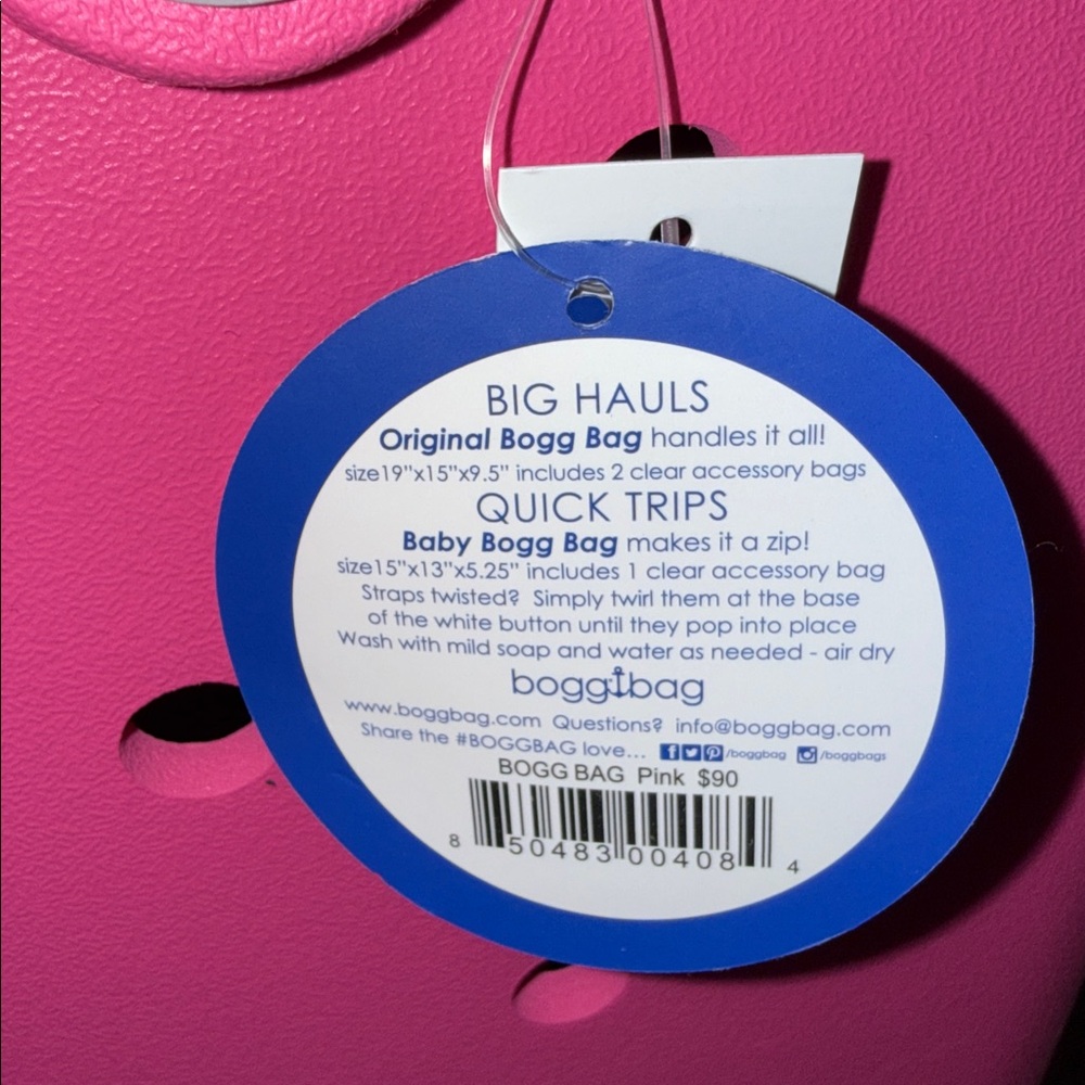 Bright Pink Bogg Tote - Picture 4 of 4